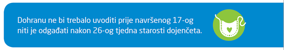 Savjet za uvođenje dohrane djeteta